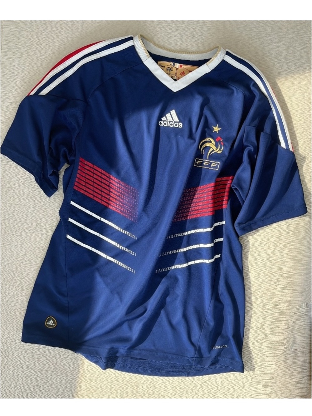 Adidas France FFF 2008/09 Home Jersey Size M Soccer Shirt - Picture 4 of 10